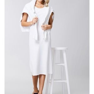 House Of Lancry 🇬🇧 white knee length slip dress